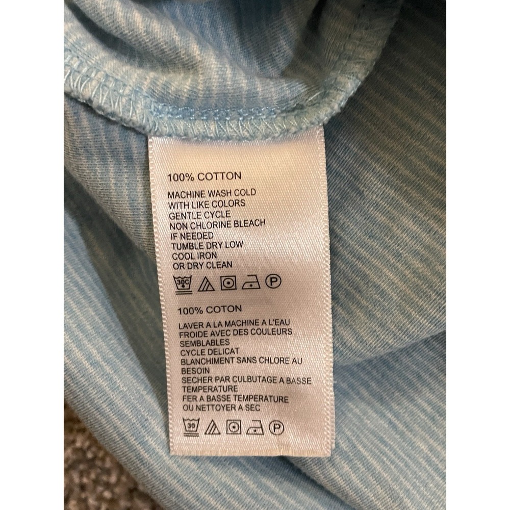 Tommy Bahama Polo Mens XL Blue Striped Short Sleeves Embroidered Marlin Logo - Picture 4 of 8
